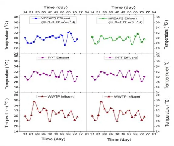Table 1 - Summary of statistical data for aerated vertical upward-flow and horizontal-flow EAFS filter systemsperformance at different geometry shapea