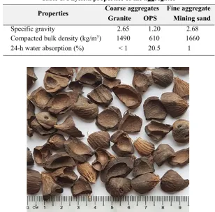 Table 1. Physical properties of the aggregates