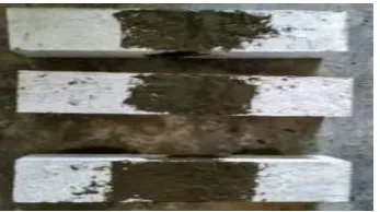 Fig. 10 - Testing set up for concrete cube sample