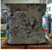 Table 3 - Compressive test result for cubical concrete specimens