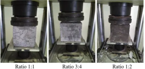 Fig. 19 - Bending failure for three grouted beams