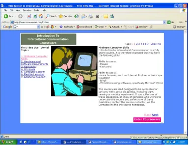 Figure 4.4.3a First Time Tutorial (Page 0) 