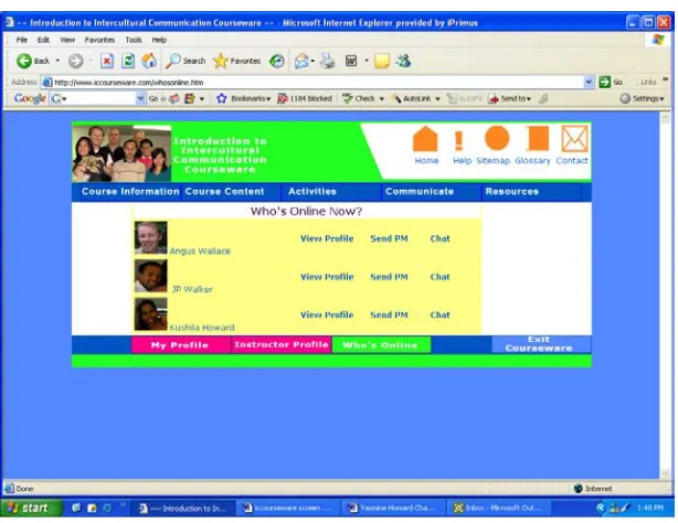 Figure 4.4.7a: Course Information 