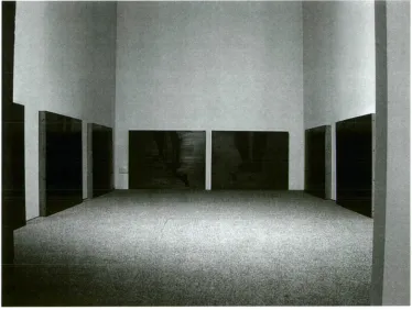 Figure 4: Pacing, size variable, steel etched plates, 70 x 90cm, x 8, 2004 