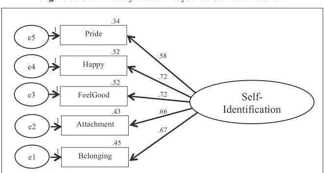 Figure 5: Confirmatory Factor Analysis for Self-Identification
