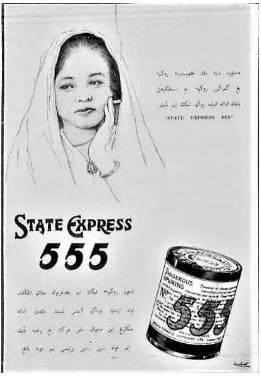 Figure 8: State Express 555 advertisement, Warta Ahad, 21 March 1937  