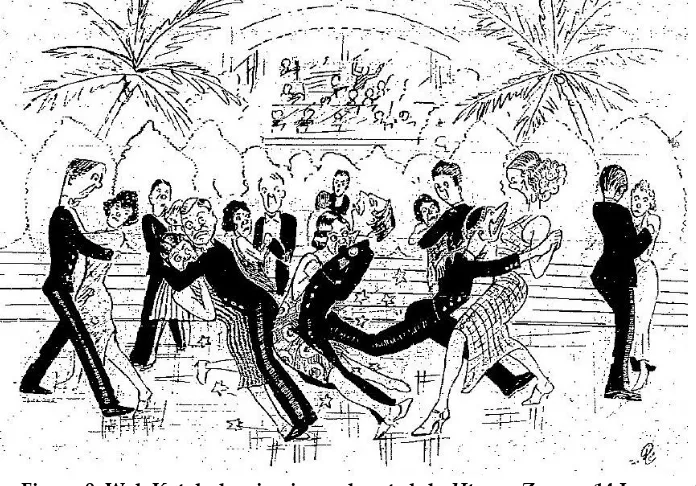 Figure 9: Wak Ketok dancing in a cabaret club, Utusan Zaman, 14 January 1940 