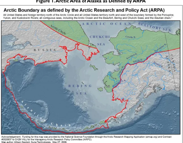 Figure 1. Arctic Area of Alaska as Defined by ARPA 