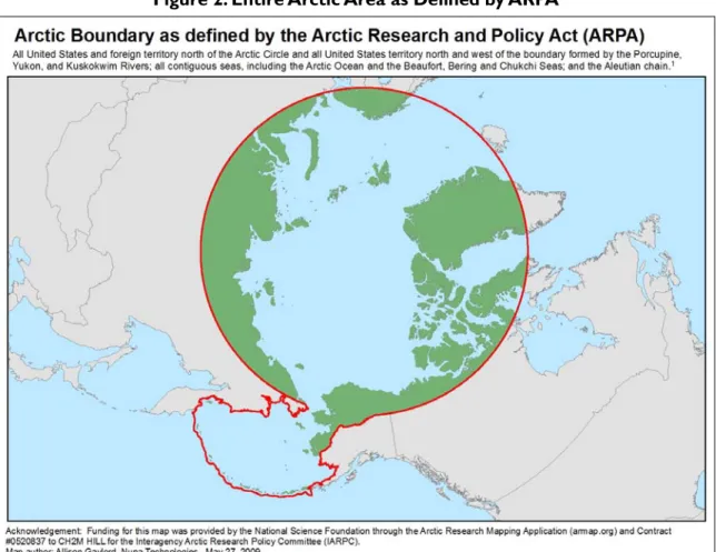Figure 2. Entire Arctic Area as Defined by ARPA 