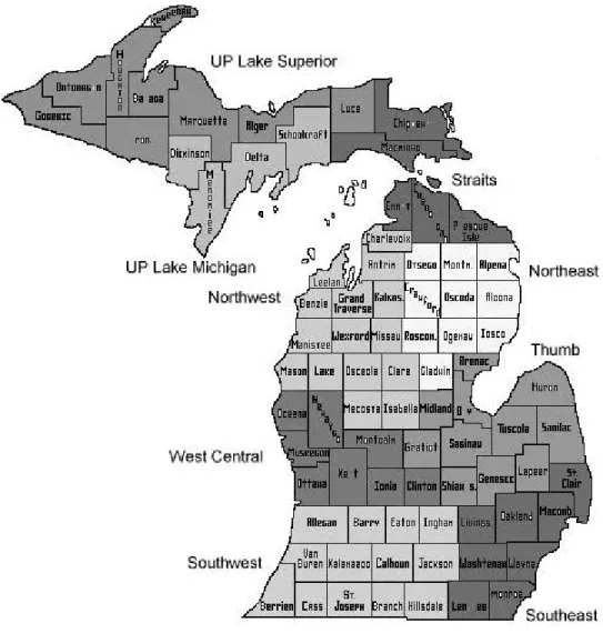 Figure 2.   Sampling Regions