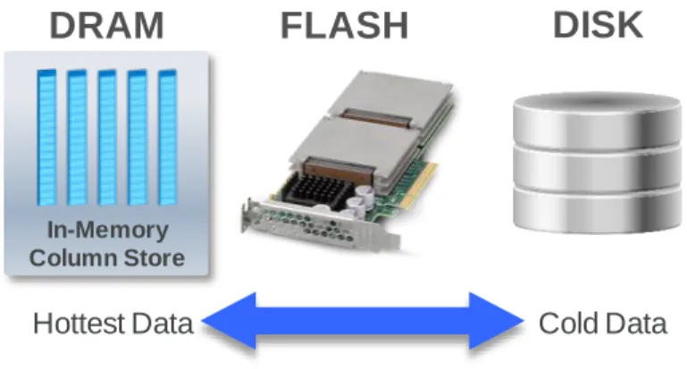 Figure 3. Data may reside in memory, flash or disk with no size limits 