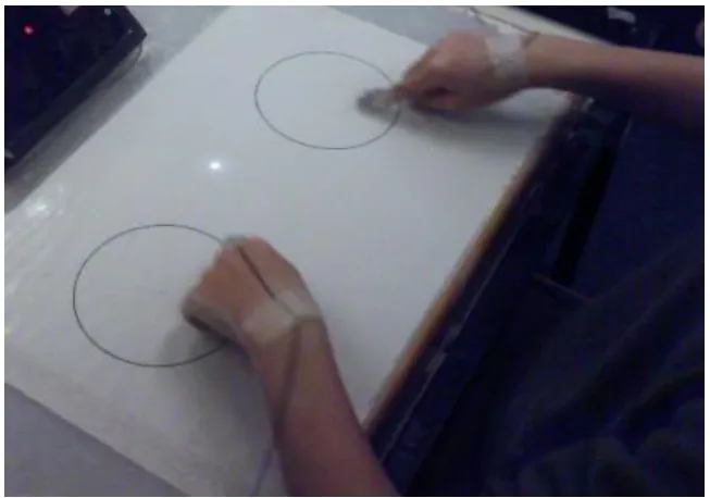 Figure 4.1. Circle templates used during the circling task. IREDs are 