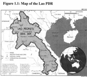 Figure 1.1: Map of the Lao PDR , 