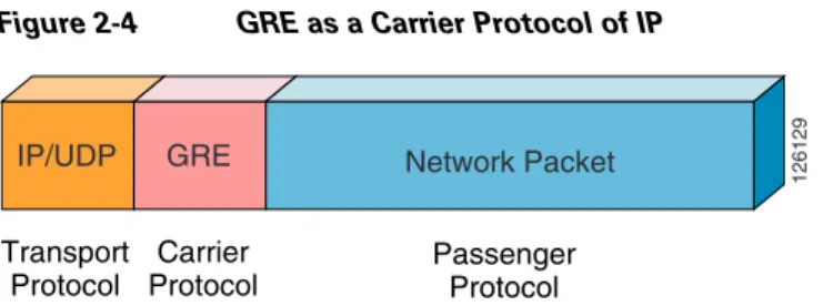 Figure 2-4 GRE as a Carrier Protocol of IP