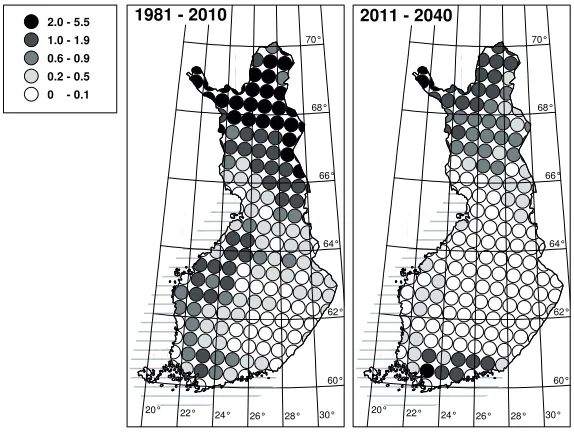 Fig. 1. Spatial distribution of 