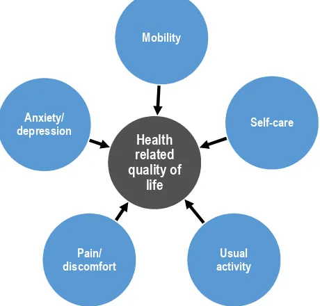 Figure 4. Some health related quality of life dimensions