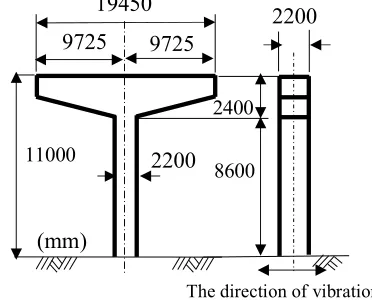Fig. 1 Steel pier used in the computation. 