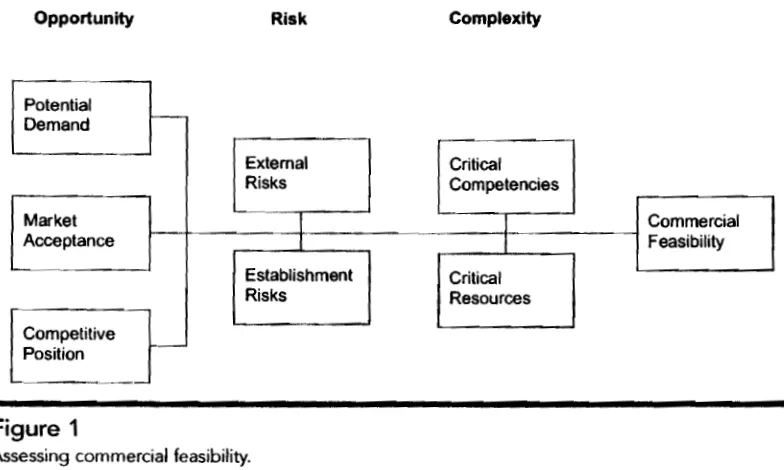 Figure 1 Assessing commercial feasibility. 