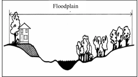 Fig. 1 Concept of floodplain area [4] 