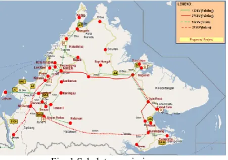Fig. 1 Sabah transmission map 