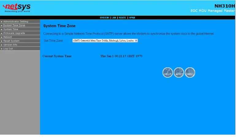Figure 4.3.2 System Time Configuration 