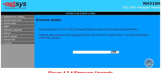 Figure 4.3.4 Firmware Upgrade 