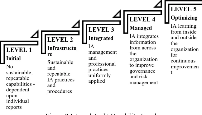 Figure 2 Internal Audit Capability Levels  Source: Institute of Internal Auditor Research Foundation (IIARF, 2009) 