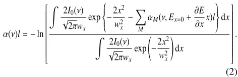 Fig. 6Two-dimensional maps of the electric ﬁeld strength (a), 21P atom density (b), gas temperature (c), and electron density (d) at10 kPa based on the analysis of the spectra.