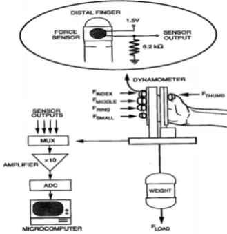 Fig. 1: Experiment of fingers grasping [17]   