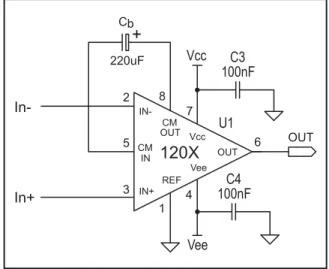 Figure 10 shows a basic, simple application cir- cir-cuit to protect the 1200 series against RFI
