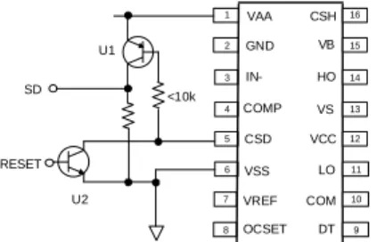 Figure 11 Latched Protection with Reset Input 