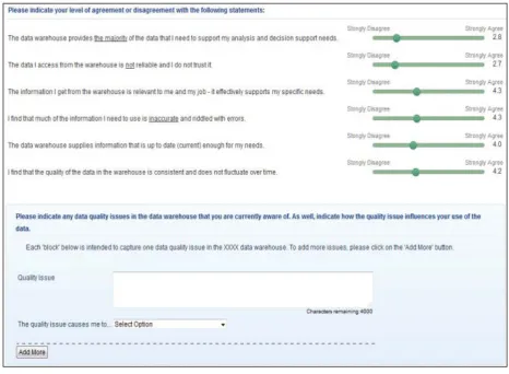 Figure 3. Survey question example