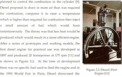 Figure 2.2: Diesel's First Engine [13] 