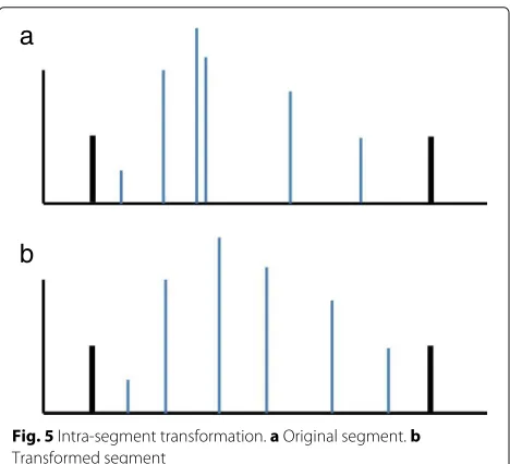 Fig. 5 Intra-segment transformation. a Original segment. b