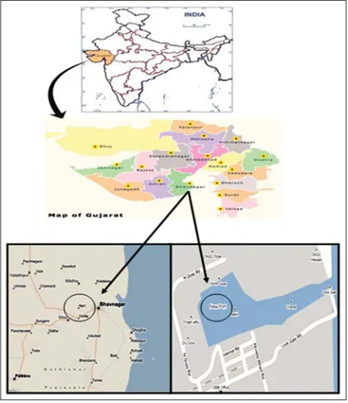 Figure 1: Sites selected for the study