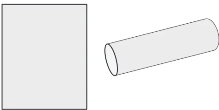 Figure 10: Paper ﬂ at and rolled