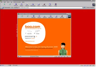 Figure 1 – Website of BOO.com  