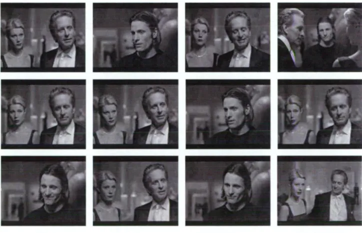 Figure 3.3: Key-frames from a typical dialogue scene in a movie sequence 