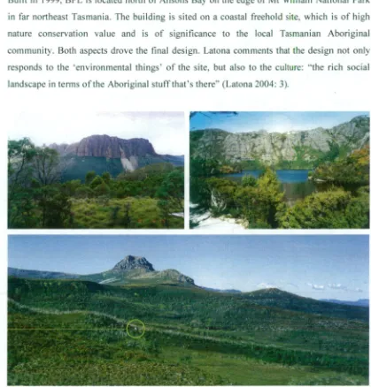 Figure 7.5, 7.6 & 7.7 — Cradle Huts, Overland Track, Cradle Mountain/Lake St  Clair fifth, constructed later, is different (see Figure 7.20)