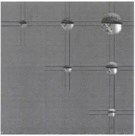 Figure 3.13. Example of an occlusion point that is artifactually visible given local information at a large scale