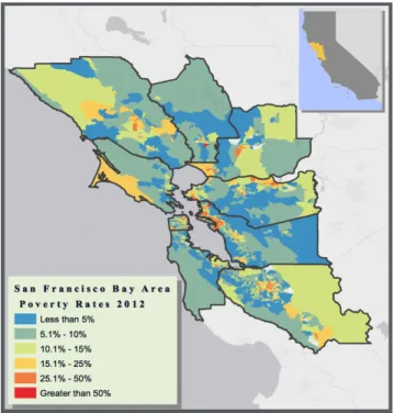 Figure 12: Overall Bay Area Poverty Rates, by Census Tract, 2012