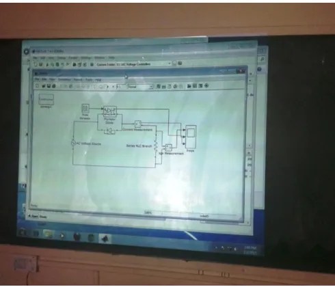 Figure 4: MATLAB/SIMULINK Software based captured image from classroom 