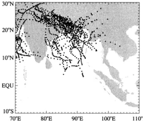 Figure 1 shows that the rainfall was mostly concen- concen-trated in the east-northeast side of the bay