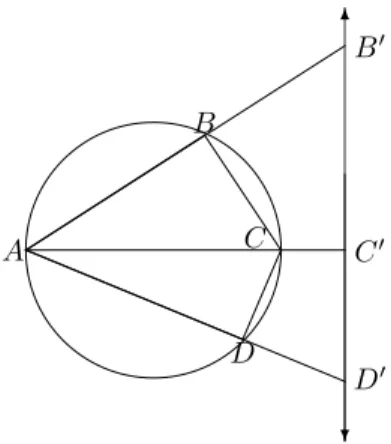 Figure 7.9: Ptolemy’s Theorem