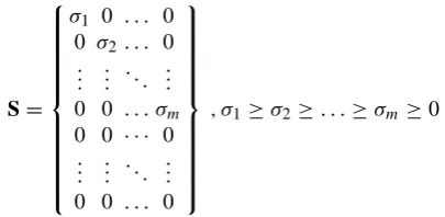 Fig. 1. Note that in Fig. 1, the singular values are computedusing the following deﬁnition of the covariance matrix: