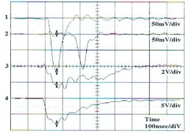 Fig. 5Waveform of measured signals for type A SWS: 1 prompt