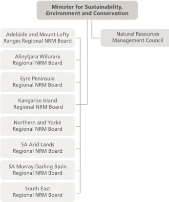 Figure 6:  The statutory relationships established  under the NRM Act