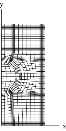 Fig. A1 Boundary ﬁtted coordinates of Flat-plate type divertor.