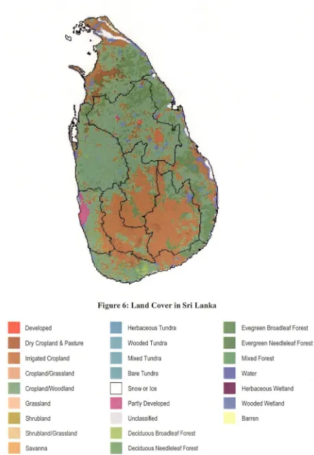 Figure 6: Land Cover in Sri Lanka 